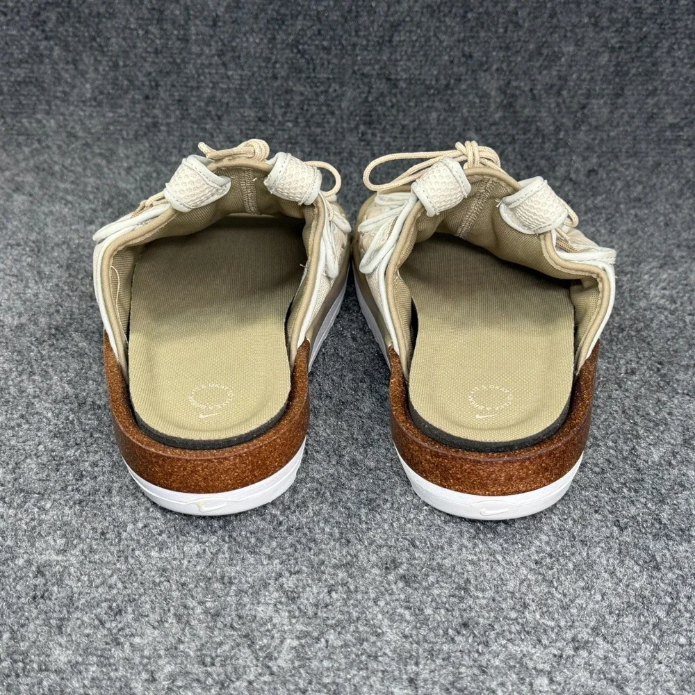 Nike Offline 2.0 Slide Sandal Men 9 Beige Khaki Athletic Retro Slip On Flip Flop